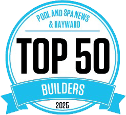 Pool and Spa News Top 50 Builder badge